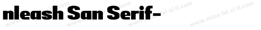 nleash San Serif字体转换